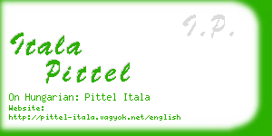 itala pittel business card
